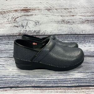 Sanita Professional Petrole Pebbled Blue Comfort Clogs, Women’s Size 38